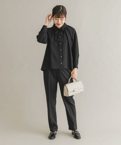 URBAN RESEARCH ROSSO / アーバンリサーチ ロッソ セットアップ | F by ROSSO　リボンギャザーブラウス+ストレートパンツ | 詳細6