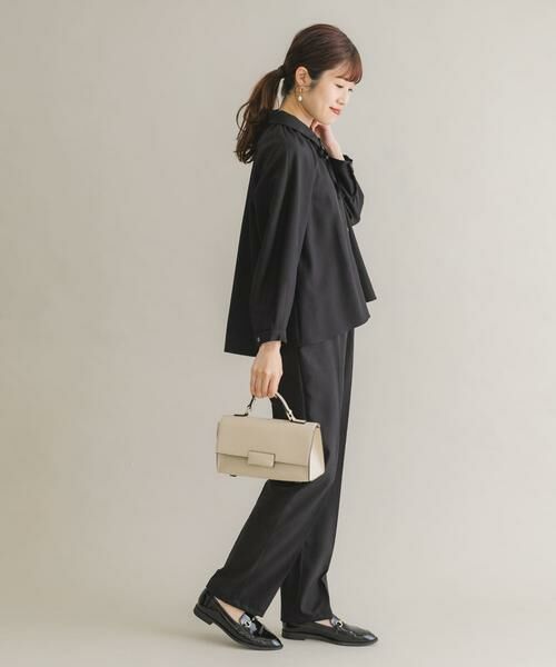 URBAN RESEARCH ROSSO / アーバンリサーチ ロッソ セットアップ | F by ROSSO　リボンギャザーブラウス+ストレートパンツ | 詳細7