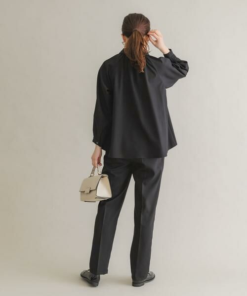 URBAN RESEARCH ROSSO / アーバンリサーチ ロッソ セットアップ | F by ROSSO　リボンギャザーブラウス+ストレートパンツ | 詳細8