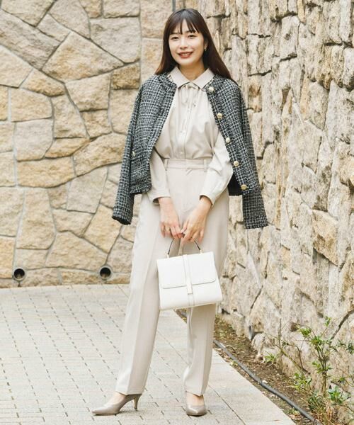 URBAN RESEARCH ROSSO / アーバンリサーチ ロッソ セットアップ | F by ROSSO　リボンギャザーブラウス+ストレートパンツ | 詳細15