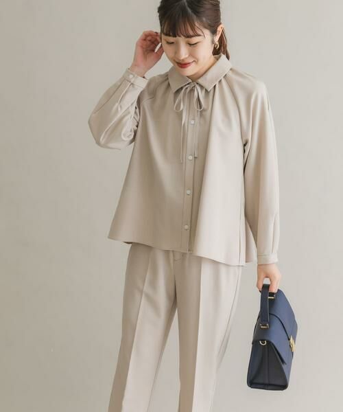 URBAN RESEARCH ROSSO / アーバンリサーチ ロッソ セットアップ | F by ROSSO　リボンギャザーブラウス+ストレートパンツ | 詳細24