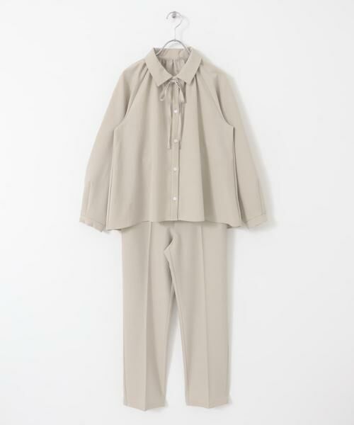 URBAN RESEARCH ROSSO / アーバンリサーチ ロッソ セットアップ | F by ROSSO　リボンギャザーブラウス+ストレートパンツ | 詳細29