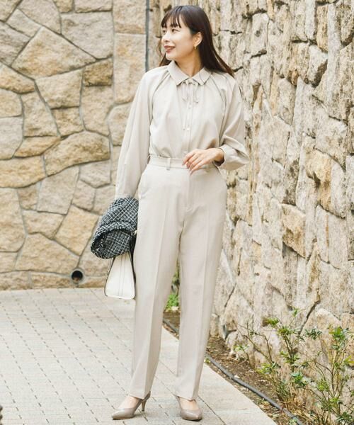 URBAN RESEARCH ROSSO / アーバンリサーチ ロッソ セットアップ | F by ROSSO　リボンギャザーブラウス+ストレートパンツ | 詳細18