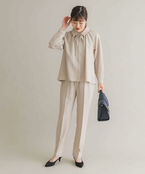URBAN RESEARCH ROSSO / アーバンリサーチ ロッソ セットアップ | F by ROSSO　リボンギャザーブラウス+ストレートパンツ | 詳細20