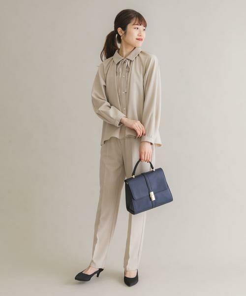 URBAN RESEARCH ROSSO / アーバンリサーチ ロッソ セットアップ | F by ROSSO　リボンギャザーブラウス+ストレートパンツ | 詳細21