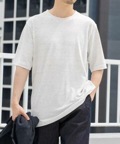 URBAN RESEARCH ROSSO / アーバンリサーチ ロッソ Tシャツ | 『WEB限定』『XLサイズあり』リネン混カノコクルーTシャツ