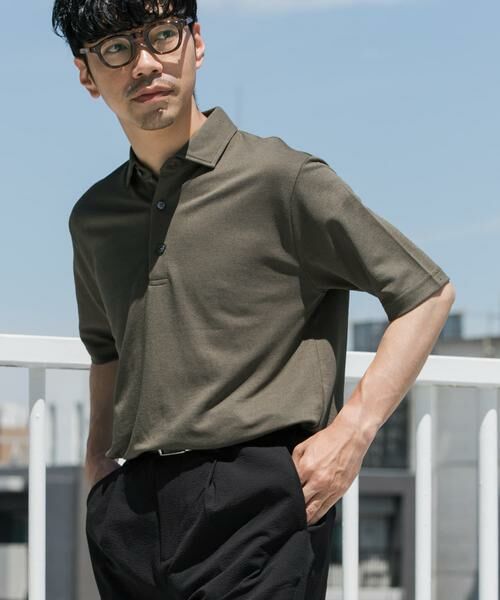 URBAN RESEARCH ROSSO / アーバンリサーチ ロッソ ポロシャツ | 『WEB限定』『XLサイズあり』 リネン混カノコポロシャツ | 詳細11