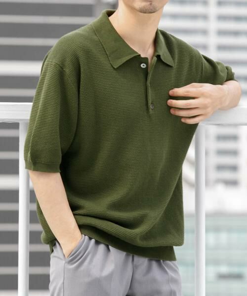 URBAN RESEARCH ROSSO / アーバンリサーチ ロッソ ポロシャツ | 『WEB限定』変形カノコ半袖ニットポロ | 詳細2