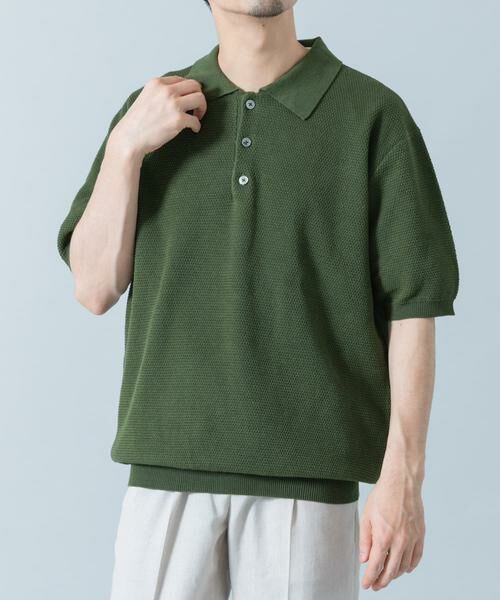 URBAN RESEARCH ROSSO / アーバンリサーチ ロッソ ポロシャツ | 『WEB限定』変形カノコ半袖ニットポロ | 詳細9