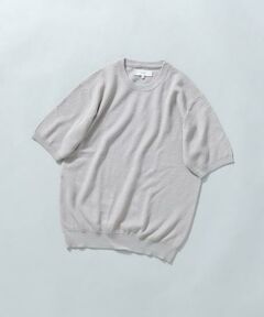 URBAN RESEARCH ROSSO / アーバンリサーチ ロッソ ニット・セーター | 『WEB限定』変形カノコ半袖クルーネックニット