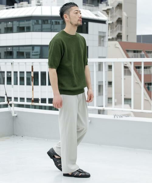 URBAN RESEARCH ROSSO / アーバンリサーチ ロッソ ニット・セーター | 『WEB限定』変形カノコ半袖クルーネックニット | 詳細4