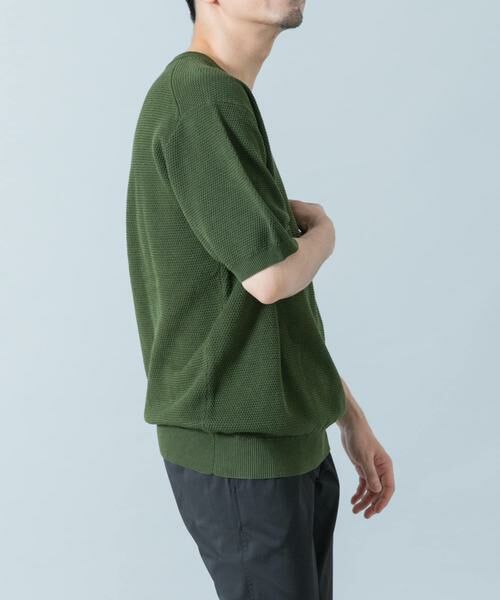 URBAN RESEARCH ROSSO / アーバンリサーチ ロッソ ニット・セーター | 『WEB限定』変形カノコ半袖クルーネックニット | 詳細9