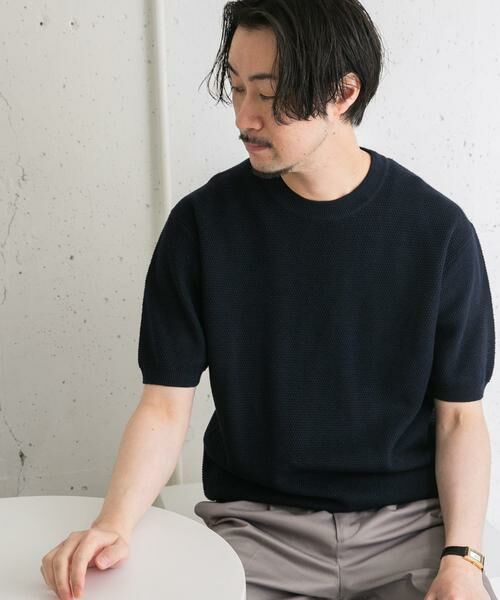 URBAN RESEARCH ROSSO / アーバンリサーチ ロッソ ニット・セーター | 『WEB限定』変形カノコ半袖クルーネックニット | 詳細17