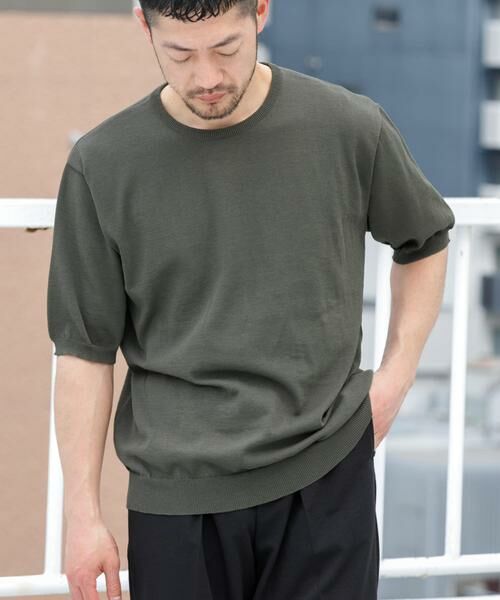 URBAN RESEARCH ROSSO / アーバンリサーチ ロッソ ニット・セーター | 『UR TECH ひやサラクール』AIRDRY半袖クルーニット | 詳細10