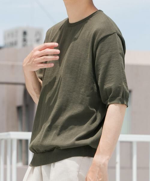 URBAN RESEARCH ROSSO / アーバンリサーチ ロッソ ニット・セーター | 『UR TECH ひやサラクール』AIRDRY半袖クルーニット | 詳細3