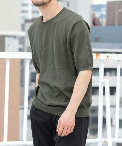 URBAN RESEARCH ROSSO / アーバンリサーチ ロッソ ニット・セーター | 『UR TECH ひやサラクール』AIRDRY半袖クルーニット | 詳細8