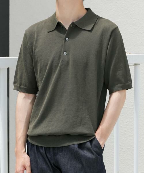 URBAN RESEARCH ROSSO / アーバンリサーチ ロッソ ポロシャツ | 『UR TECH ひやサラクール』AIRDRY半袖ニットポロ | 詳細1