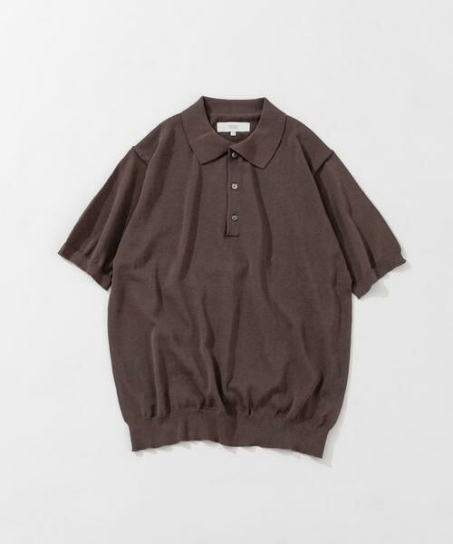 URBAN RESEARCH ROSSO/アーバンリサーチ ロッソ 『UR TECH ひやサラクール』AIRDRY半袖ニットポロ チャコールグレー M