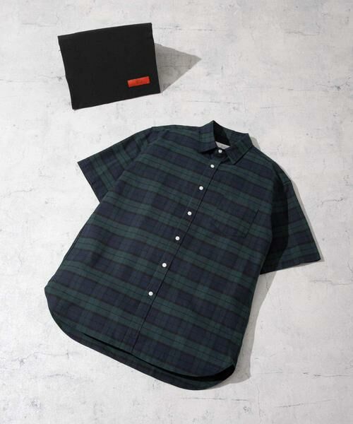 URBAN RESEARCH ROSSO / アーバンリサーチ ロッソ シャツ・ブラウス | 『抗菌/消臭』『XXLサイズあり』ハイパフォーマンスオックス半袖シャツ(グリーン系その他)