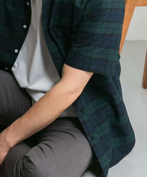 URBAN RESEARCH ROSSO / アーバンリサーチ ロッソ シャツ・ブラウス | 『抗菌/消臭』『XXLサイズあり』ハイパフォーマンスバンドカラー半袖シャツ | 詳細1