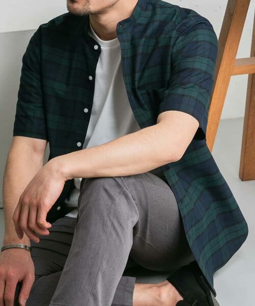 URBAN RESEARCH ROSSO / アーバンリサーチ ロッソ シャツ・ブラウス | 『抗菌/消臭』『XXLサイズあり』ハイパフォーマンスバンドカラー半袖シャツ | 詳細2