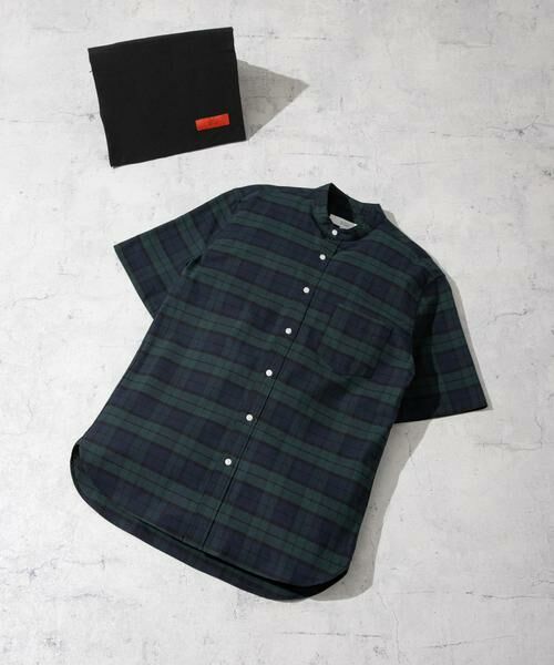 URBAN RESEARCH ROSSO/アーバンリサーチ ロッソ 『抗菌/消臭』『XXLサイズあり』ハイパフォーマンスバンドカラー半袖シャツ グリーン系その他 S URBAN RESEARCH ROSSO/アーバンリサーチ ロッソ 『抗菌/消臭』『XXLサイズあり』ハイパフォーマンスバンドカラー半袖シャツ グリーン系その他 S