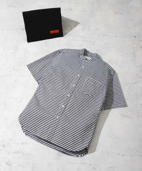 URBAN RESEARCH ROSSO / アーバンリサーチ ロッソ シャツ・ブラウス | 『抗菌/消臭』『XXLサイズあり』ハイパフォーマンスバンドカラー半袖シャツ(ブラック系その他)