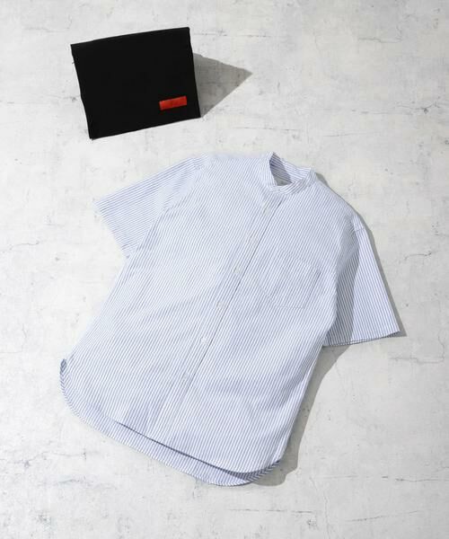 URBAN RESEARCH ROSSO/アーバンリサーチ ロッソ 『抗菌/消臭』『XXLサイズあり』ハイパフォーマンスバンドカラー半袖シャツ ストライプ S URBAN RESEARCH ROSSO/アーバンリサーチ ロッソ 『抗菌/消臭』『XXLサイズあり』ハイパフォーマンスバンドカラー半袖シャツ ストライプ S