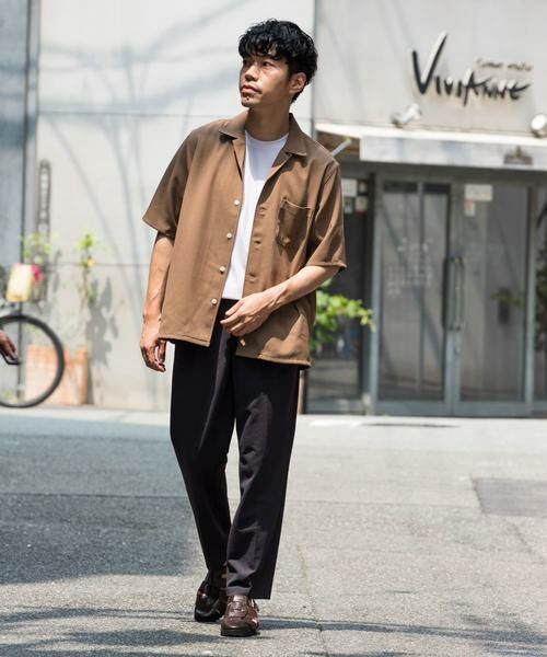 URBAN RESEARCH ROSSO / アーバンリサーチ ロッソ シャツ・ブラウス | 『WEB限定』『セットアップ対応』パナマ風オープンカラー半袖シャツ | 詳細4