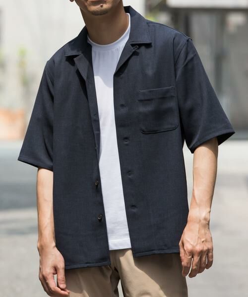 URBAN RESEARCH ROSSO / アーバンリサーチ ロッソ シャツ・ブラウス | 『WEB限定』『セットアップ対応』パナマ風オープンカラー半袖シャツ | 詳細13