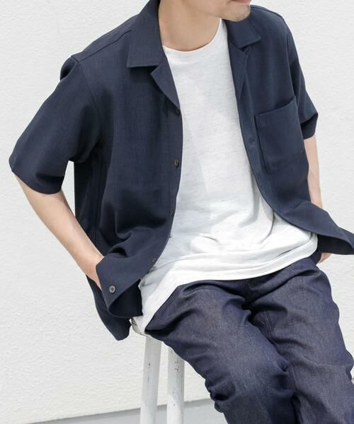 URBAN RESEARCH ROSSO / アーバンリサーチ ロッソ シャツ・ブラウス | 『WEB限定』『セットアップ対応』パナマ風オープンカラー半袖シャツ | 詳細17