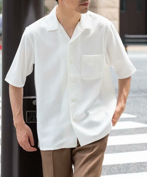 URBAN RESEARCH ROSSO / アーバンリサーチ ロッソ シャツ・ブラウス | 『WEB限定』『セットアップ対応』パナマ風オープンカラー半袖シャツ | 詳細29