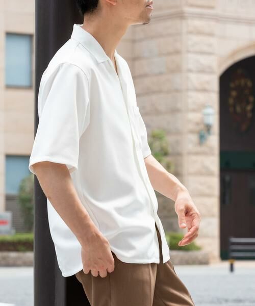 URBAN RESEARCH ROSSO / アーバンリサーチ ロッソ シャツ・ブラウス | 『WEB限定』『セットアップ対応』パナマ風オープンカラー半袖シャツ | 詳細30