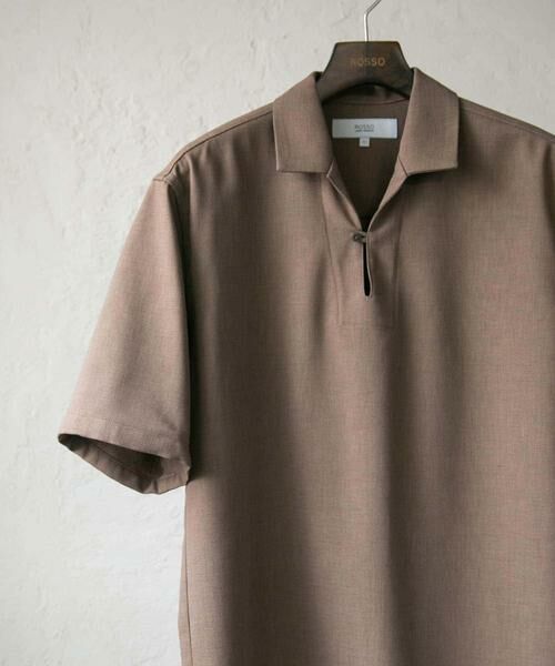 URBAN RESEARCH ROSSO / アーバンリサーチ ロッソ シャツ・ブラウス | 『WEB限定』『セットアップ対応』パナマ風スキッパーシャツ | 詳細14