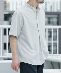 URBAN RESEARCH ROSSO / アーバンリサーチ ロッソ シャツ・ブラウス | 『WEB限定』『セットアップ対応/XLサイズあり』リネンライクバンドカラープルオーバー