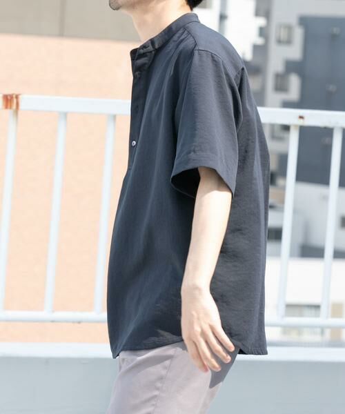 URBAN RESEARCH ROSSO / アーバンリサーチ ロッソ シャツ・ブラウス | 『WEB限定』『セットアップ対応/XLサイズあり』リネンライクバンドカラープルオーバー | 詳細4