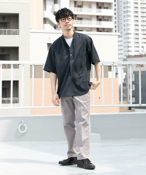 URBAN RESEARCH ROSSO / アーバンリサーチ ロッソ シャツ・ブラウス | 『WEB限定』『セットアップ対応/XLサイズあり』リネンライクバンドカラープルオーバー | 詳細8