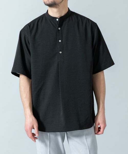 URBAN RESEARCH ROSSO / アーバンリサーチ ロッソ シャツ・ブラウス | 『WEB限定』『セットアップ対応/XLサイズあり』リネンライクバンドカラープルオーバー | 詳細25