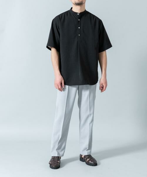 URBAN RESEARCH ROSSO / アーバンリサーチ ロッソ シャツ・ブラウス | 『WEB限定』『セットアップ対応/XLサイズあり』リネンライクバンドカラープルオーバー | 詳細30