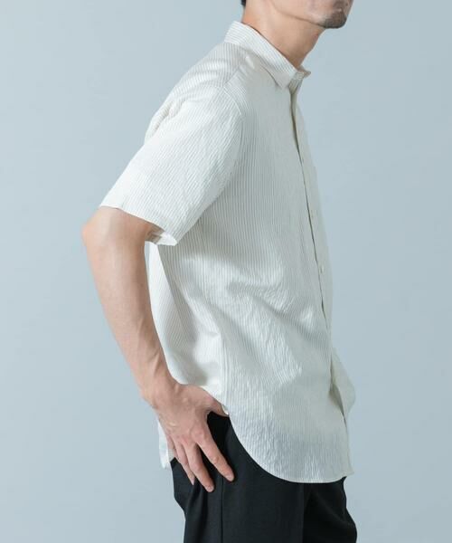 URBAN RESEARCH ROSSO / アーバンリサーチ ロッソ シャツ・ブラウス | 『WEB限定』『XLサイズあり』ストライプレギュラーカラー半袖シャツ | 詳細11