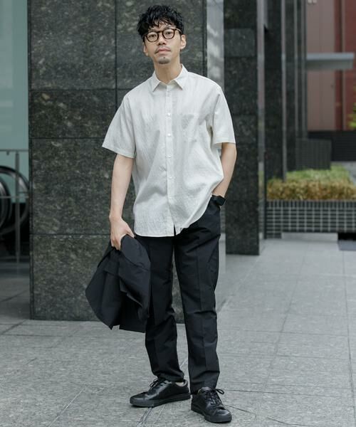 URBAN RESEARCH ROSSO / アーバンリサーチ ロッソ シャツ・ブラウス | 『WEB限定』『XLサイズあり』ストライプレギュラーカラー半袖シャツ | 詳細4