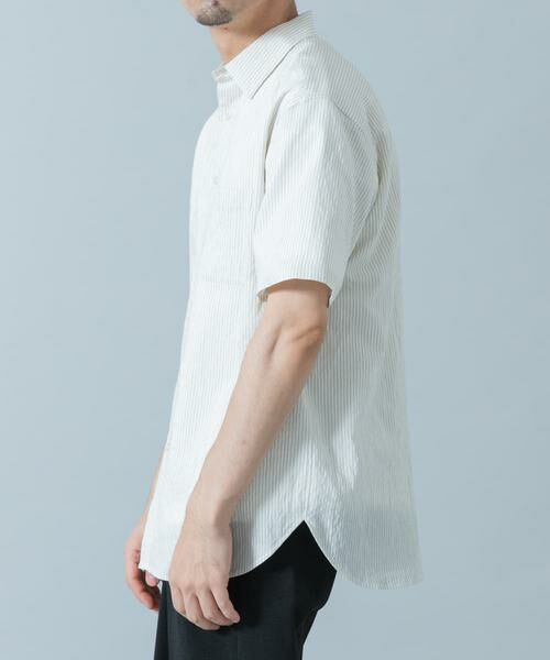 URBAN RESEARCH ROSSO / アーバンリサーチ ロッソ シャツ・ブラウス | 『WEB限定』『XLサイズあり』ストライプレギュラーカラー半袖シャツ | 詳細9