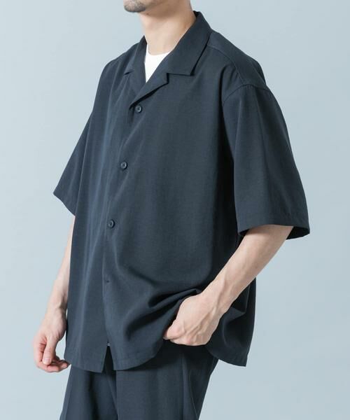 URBAN RESEARCH ROSSO / アーバンリサーチ ロッソ シャツ・ブラウス | 『WEB限定』『セットアップ対応/XLサイズあり』リネンライクオープンカラー半袖オーバーシャツ | 詳細2