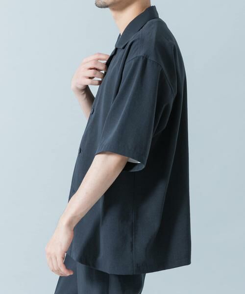 URBAN RESEARCH ROSSO / アーバンリサーチ ロッソ シャツ・ブラウス | 『WEB限定』『セットアップ対応/XLサイズあり』リネンライクオープンカラー半袖オーバーシャツ | 詳細3