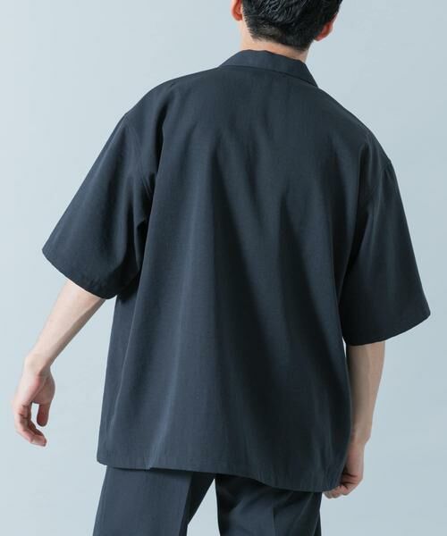 URBAN RESEARCH ROSSO / アーバンリサーチ ロッソ シャツ・ブラウス | 『WEB限定』『セットアップ対応/XLサイズあり』リネンライクオープンカラー半袖オーバーシャツ | 詳細4