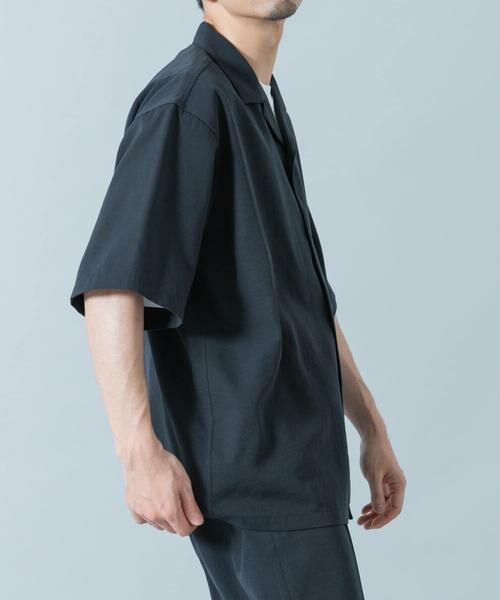 URBAN RESEARCH ROSSO / アーバンリサーチ ロッソ シャツ・ブラウス | 『WEB限定』『セットアップ対応/XLサイズあり』リネンライクオープンカラー半袖オーバーシャツ | 詳細5