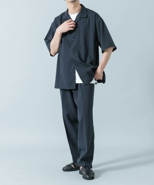 URBAN RESEARCH ROSSO / アーバンリサーチ ロッソ シャツ・ブラウス | 『WEB限定』『セットアップ対応/XLサイズあり』リネンライクオープンカラー半袖オーバーシャツ | 詳細7