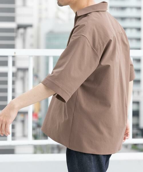 URBAN RESEARCH ROSSO / アーバンリサーチ ロッソ シャツ・ブラウス | 『WEB限定』『セットアップ対応/XLサイズあり』シアサッカースキッパー半袖シャツ | 詳細2