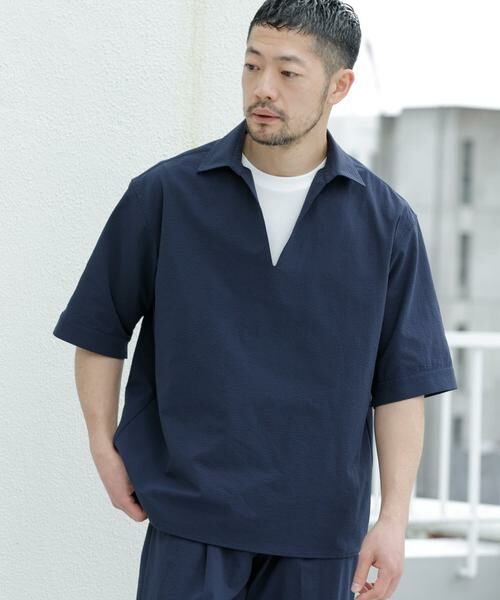 URBAN RESEARCH ROSSO / アーバンリサーチ ロッソ シャツ・ブラウス | 『WEB限定』『セットアップ対応/XLサイズあり』シアサッカースキッパー半袖シャツ | 詳細17