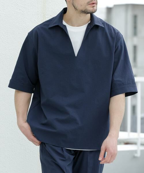 URBAN RESEARCH ROSSO / アーバンリサーチ ロッソ シャツ・ブラウス | 『WEB限定』『セットアップ対応/XLサイズあり』シアサッカースキッパー半袖シャツ | 詳細18